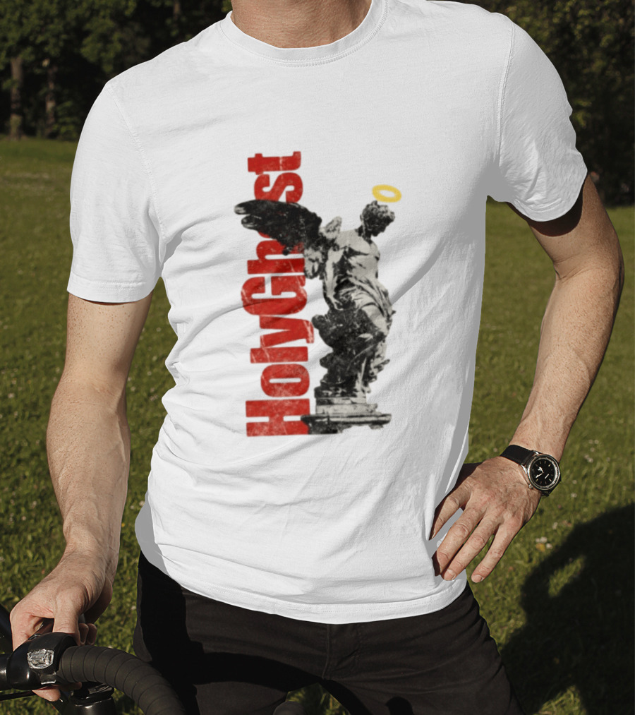 Holy Ghost Halo Statue Winged Angel T-Shirt