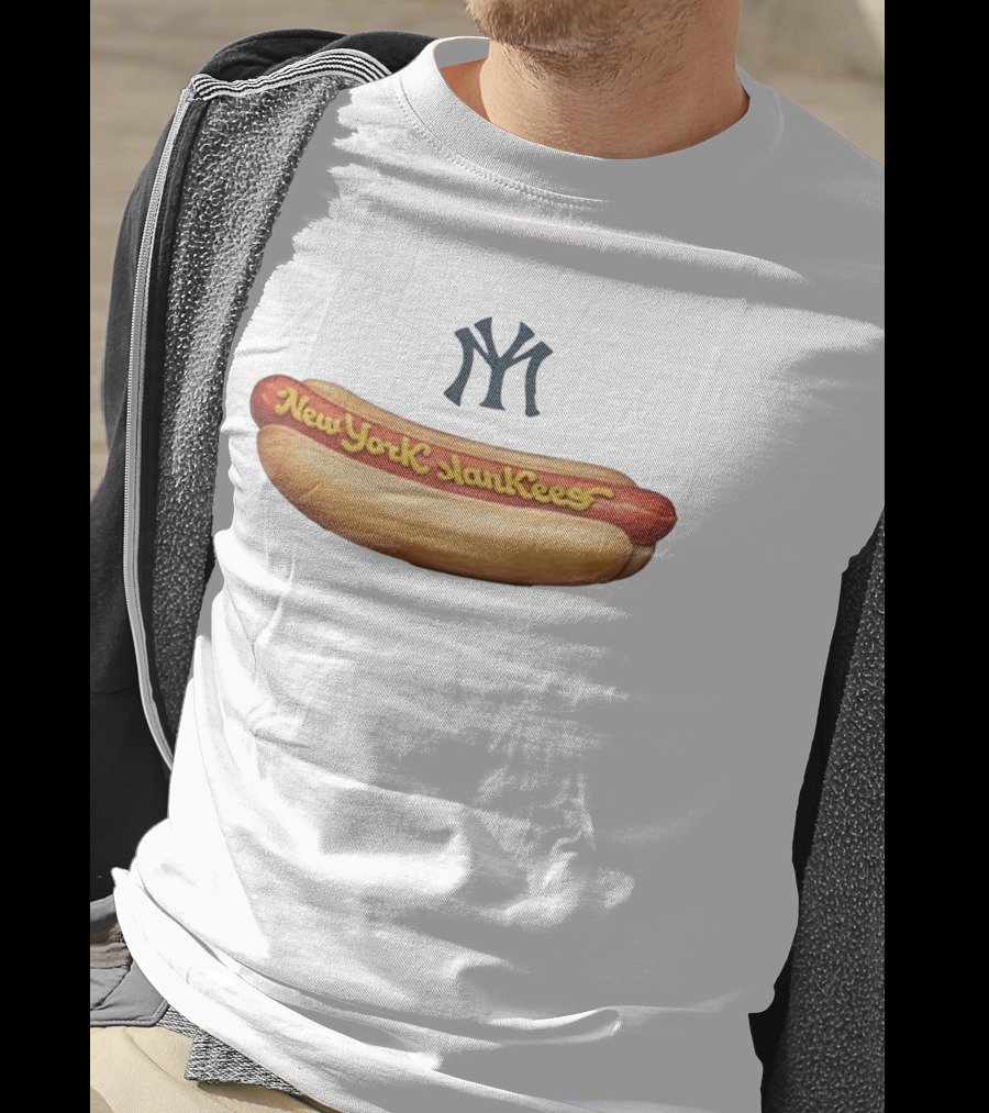 New York SlanKees Hot Dog Baseball Parody NY T-Shirt