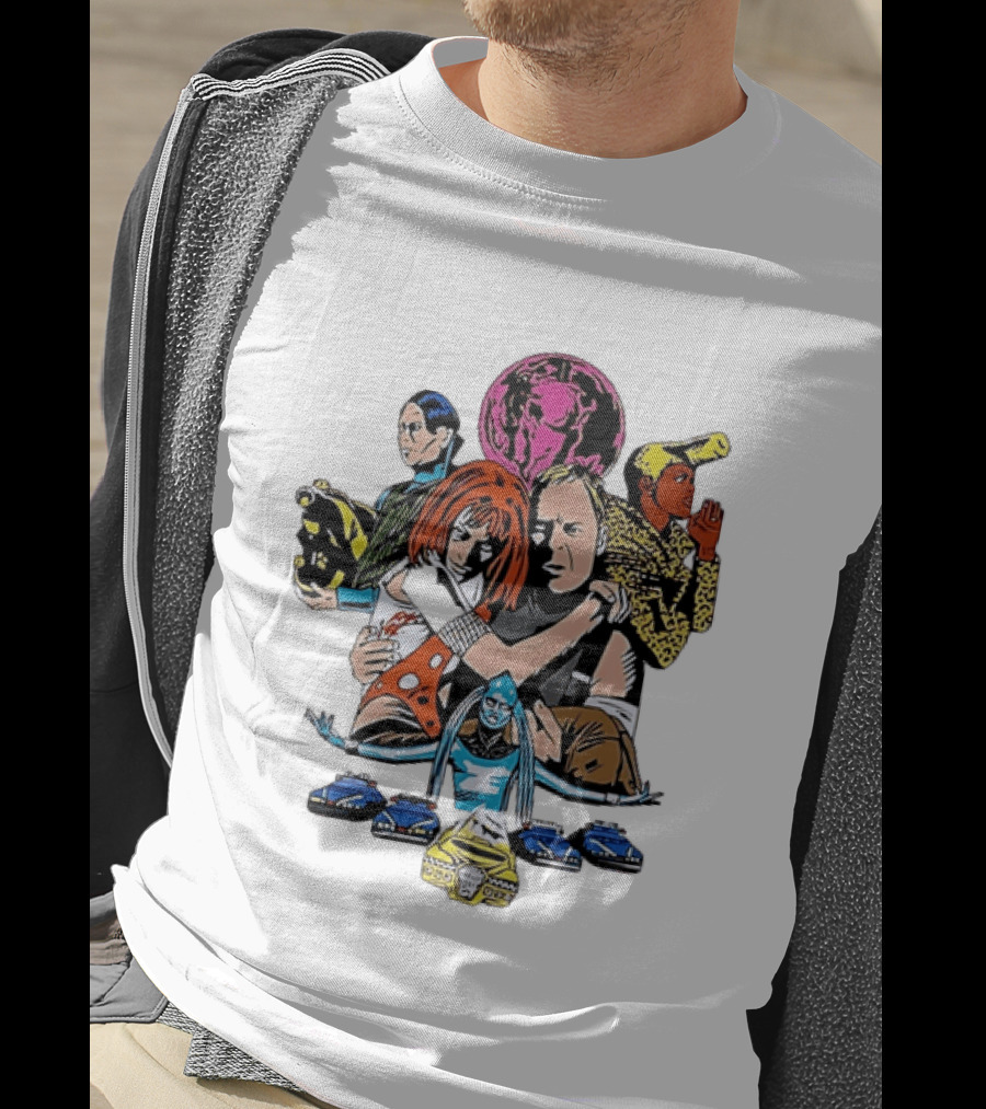 The Fifth Element Movie Characters Leeloo Korben Zorg Diva Plavalaguna Ruby Rhod Sci Fi Adventure T-Shirt