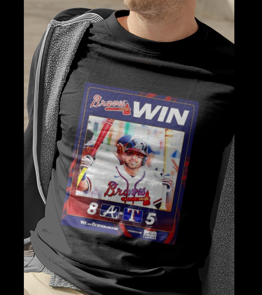 Braves Win 8 5 Against Rangers We Are Braves Country Harrah's Cherokee Casinos T-Shirt