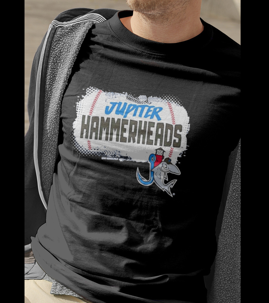 BIMM RIDDER MLB Jupiter Hammerheads Baseball Team MLB Sports T-Shirt