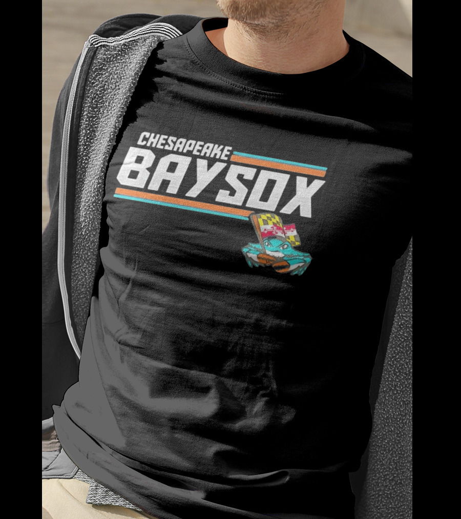 Chesapeake Baysox Maryland Crab Mascot Icon With Baseball Bat T-Shirt