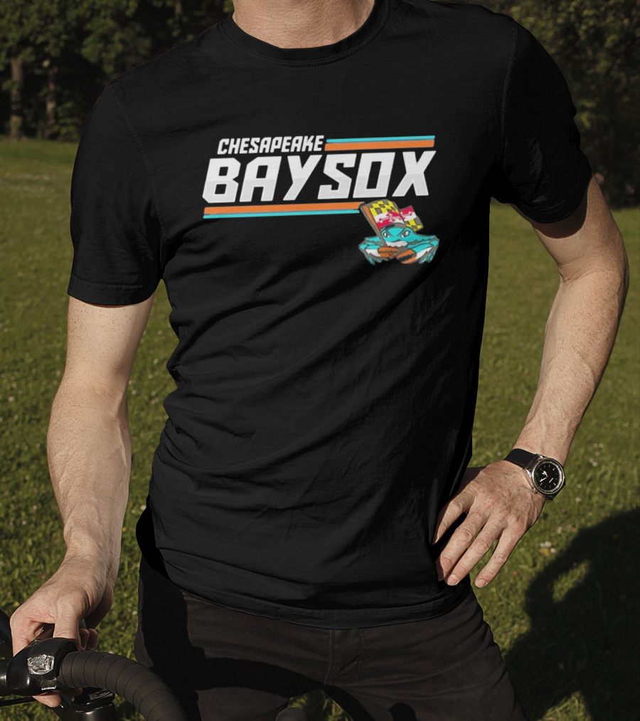 Chesapeake Baysox Maryland Crab Mascot Icon With Baseball Bat T-Shirt