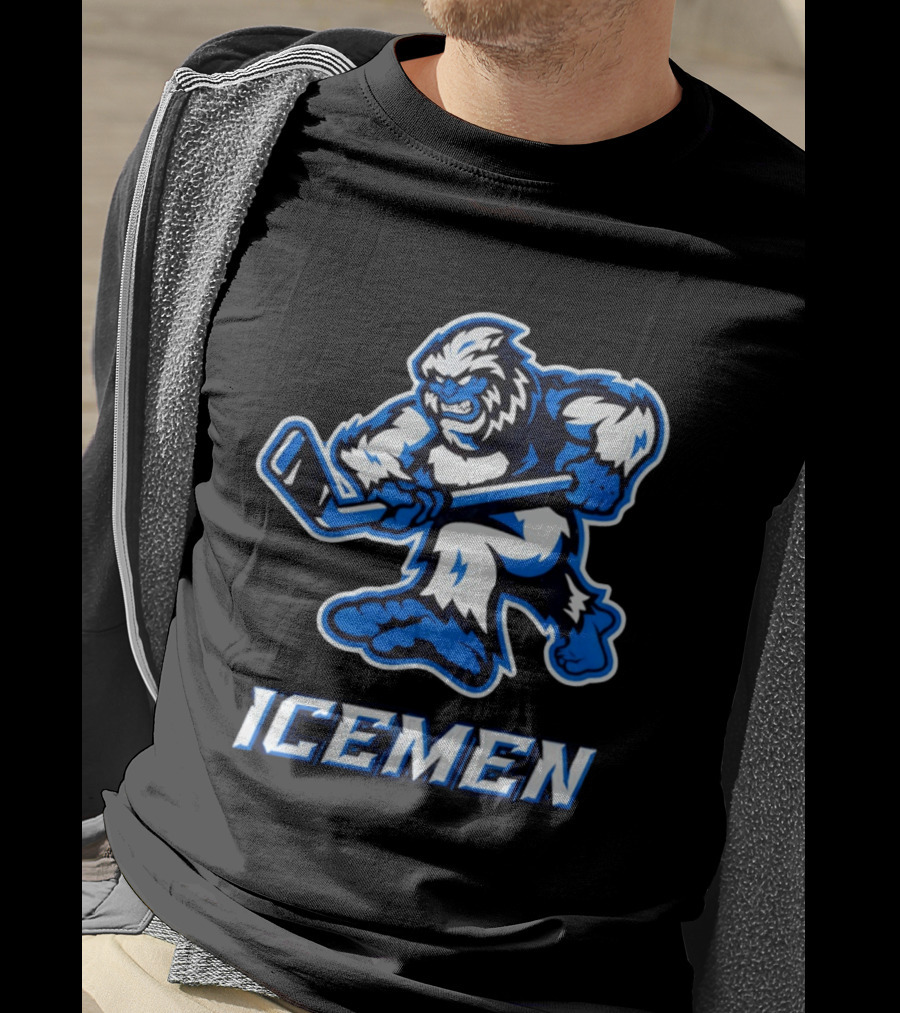 Icemen Yeti Hockey Player T-Shirt
