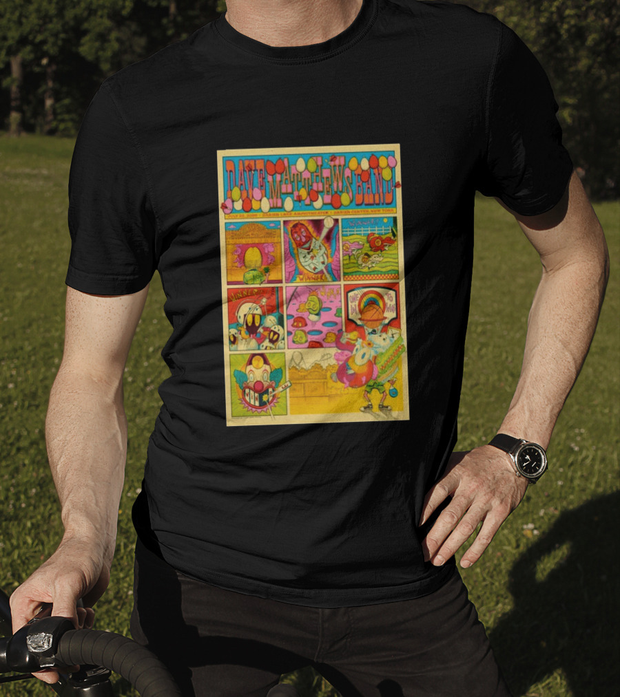Dave Matthews Band Darien Lake Amphitheater July 22 2026 Comic T-Shirt
