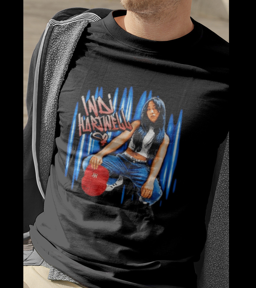 Indi Hartwell WWE NXT Graffiti Style Red Cap Blue Jeans T-Shirt