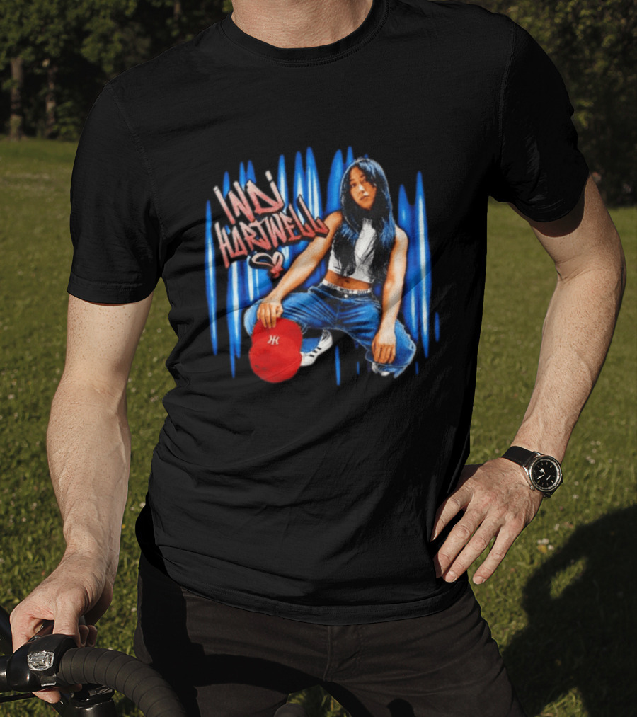 Indi Hartwell WWE NXT Graffiti Style Red Cap Blue Jeans T-Shirt