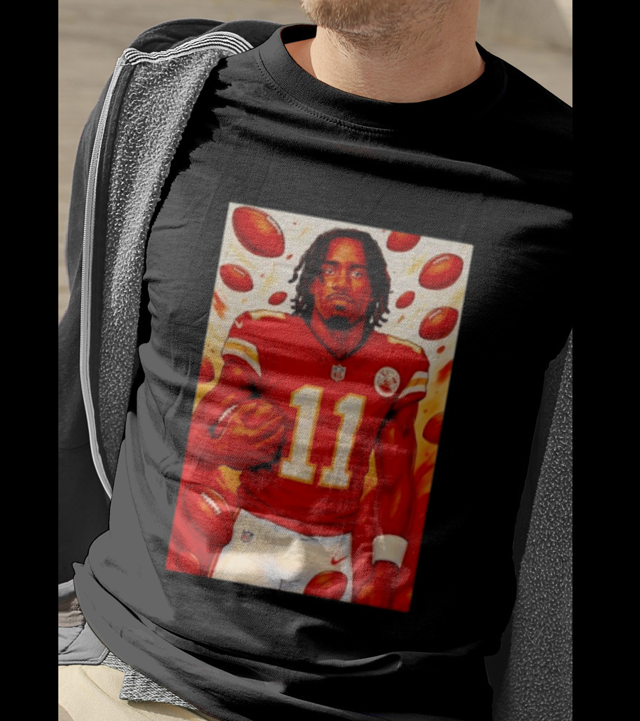 Jalen Royals Kansas City Chiefs Number 11 Football Player With Team Logo And Jersey T-Shirt