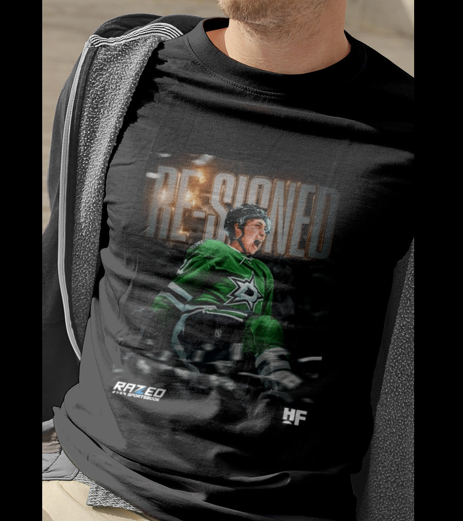 Razed Sportsbook HF Dallas Stars Re Signed Jason Robertson T-Shirt