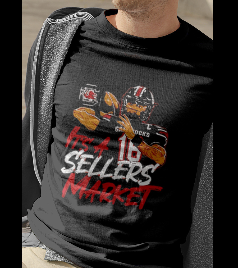 LaNorris Sellers South Carolina Gamecocks Football It's A Sellers Market 18 T-Shirt