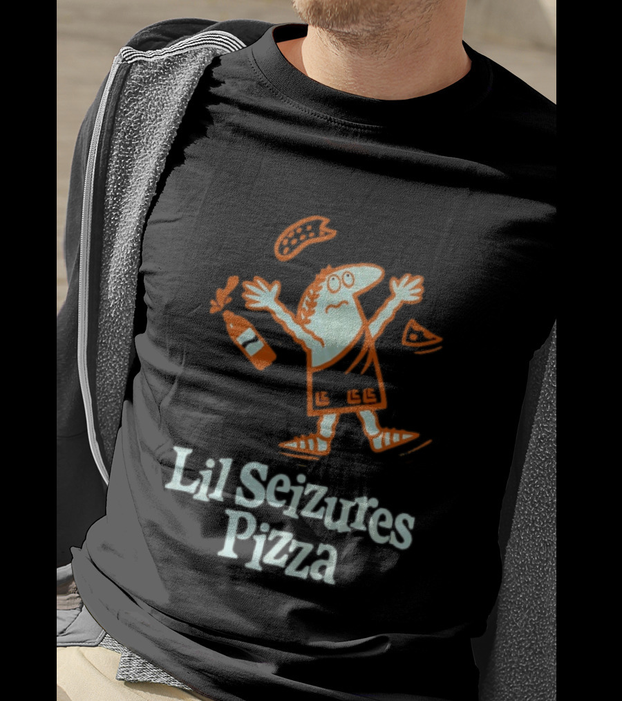 Lil Seizures Pizza Parody Little Caesars Meme T-Shirt