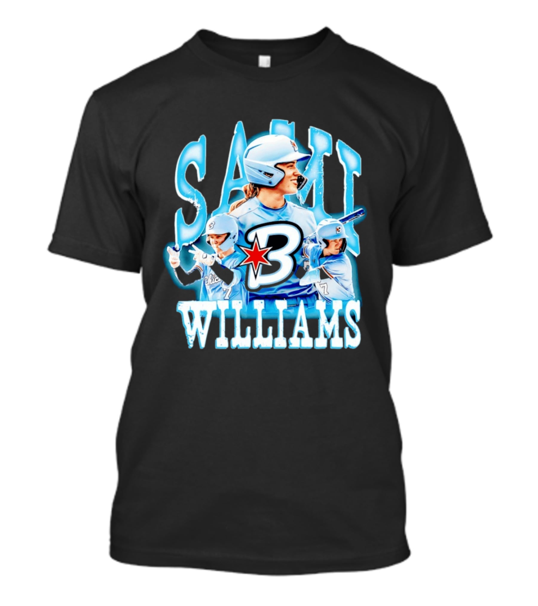 Sami Williams Chicago Bandits Softball Player Star Jersey Number 7 T-Shirt