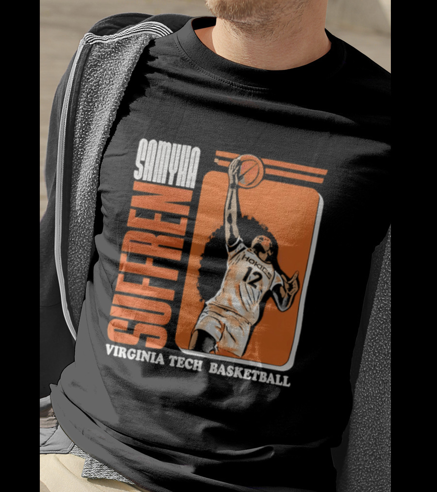 Samyha Suffren Virginia Tech Basketball Number 12 Jersey T-Shirt