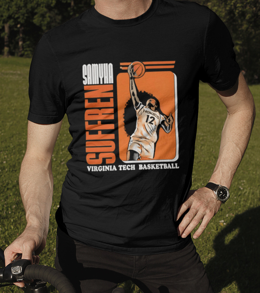 Samyha Suffren Virginia Tech Basketball Number 12 Jersey T-Shirt
