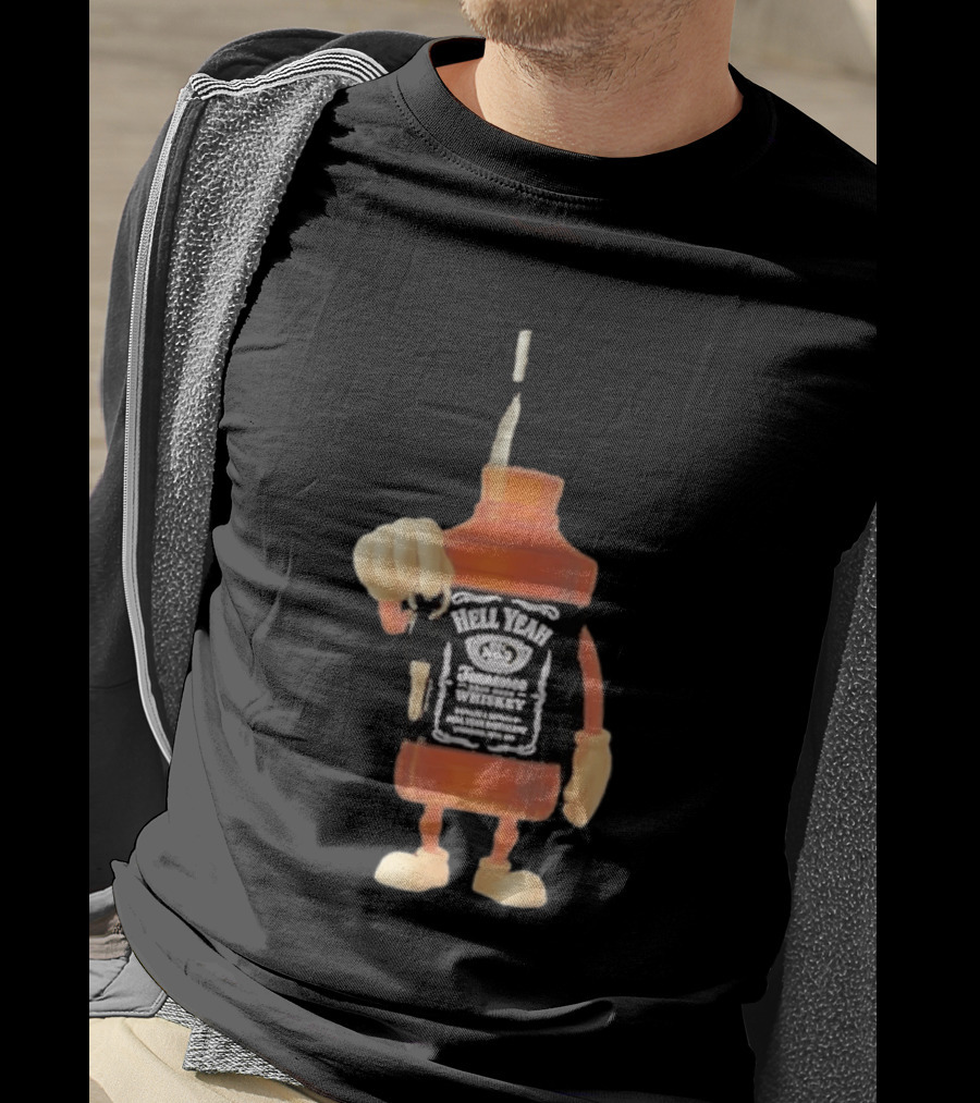 Hell Yeah Tennessee Whiskey Bottle Figure With Car Key T-Shirt