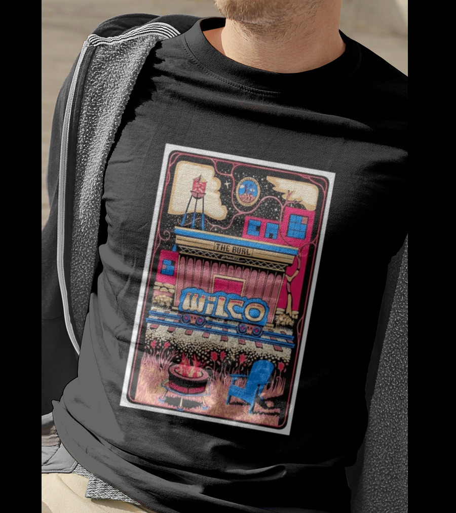 Wilco The Burl Lexington Kentucky Tour 2026 Adirondack Chair Campfire T-Shirt