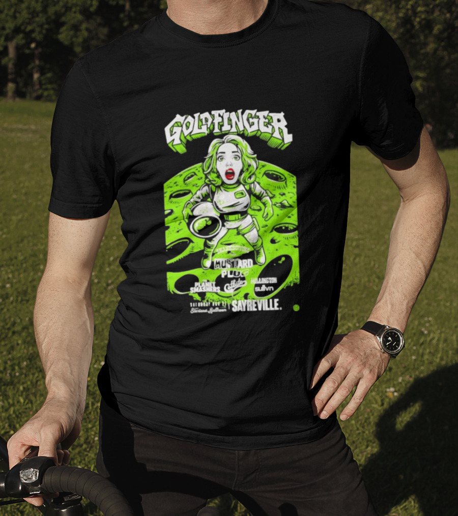 Goldfinger Mustard Plug The Planet Smashers Catbite Millington Skanksgiving Sayreville Alien Space Scene T-Shirt