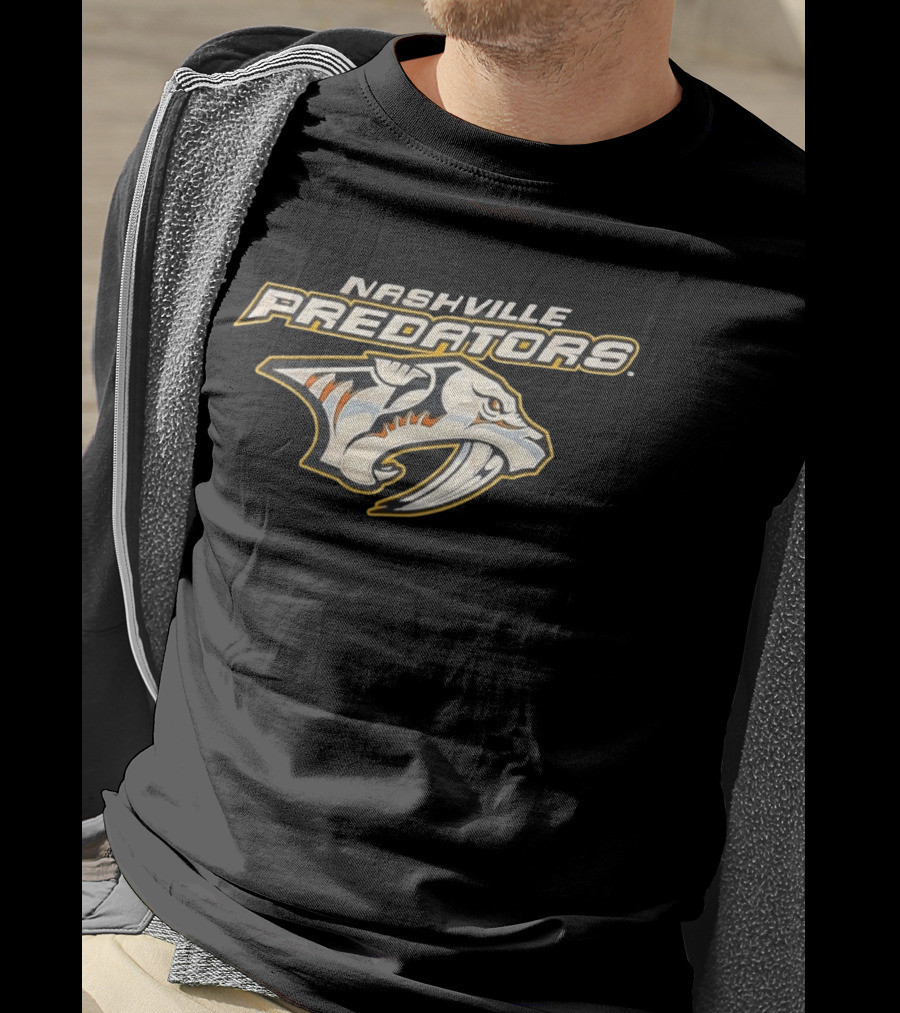 Nashville Predators Hockey Team Logo Official Merchandise T-Shirt