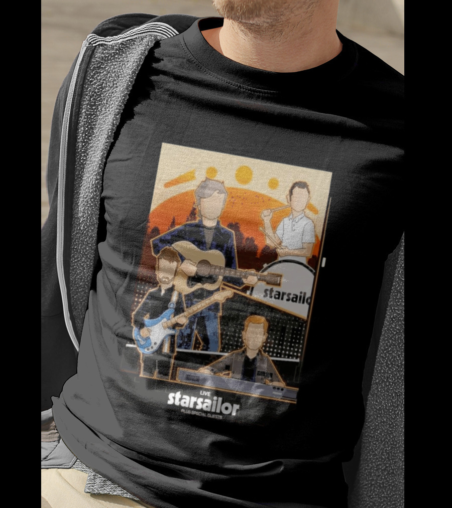 Starsailor Live Plus Special Guests July 25 2026 Old Market Place Warrington Concert Event T-Shirt