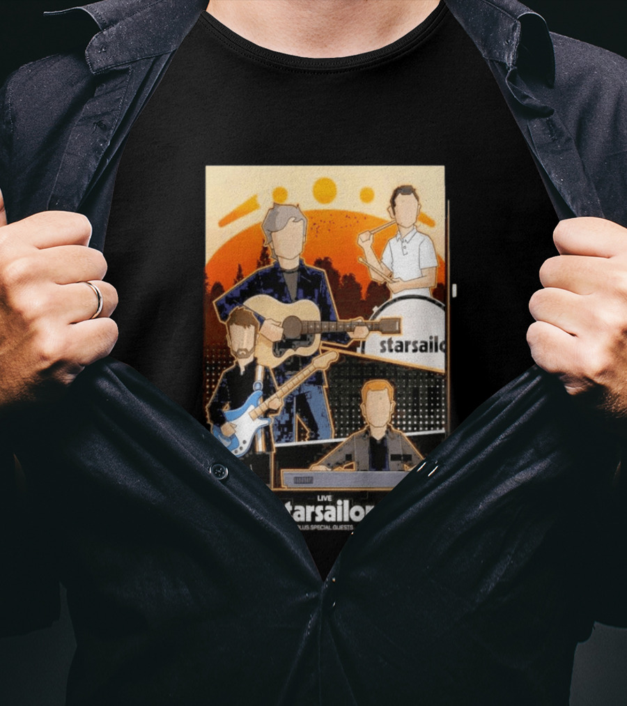 Starsailor Live Plus Special Guests July 25 2026 Old Market Place Warrington Concert Event T-Shirt