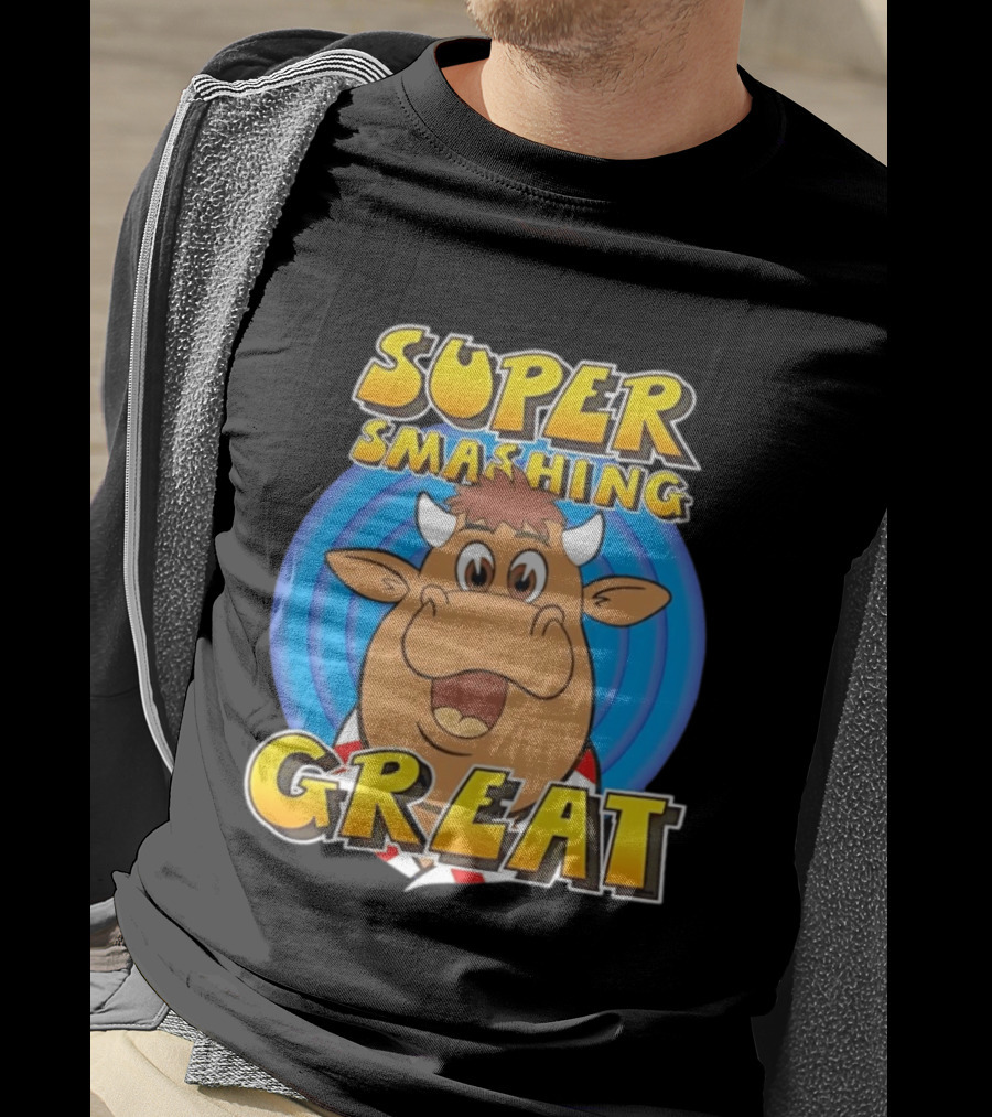 Super Smashing Great Cartoon Bull T-Shirt