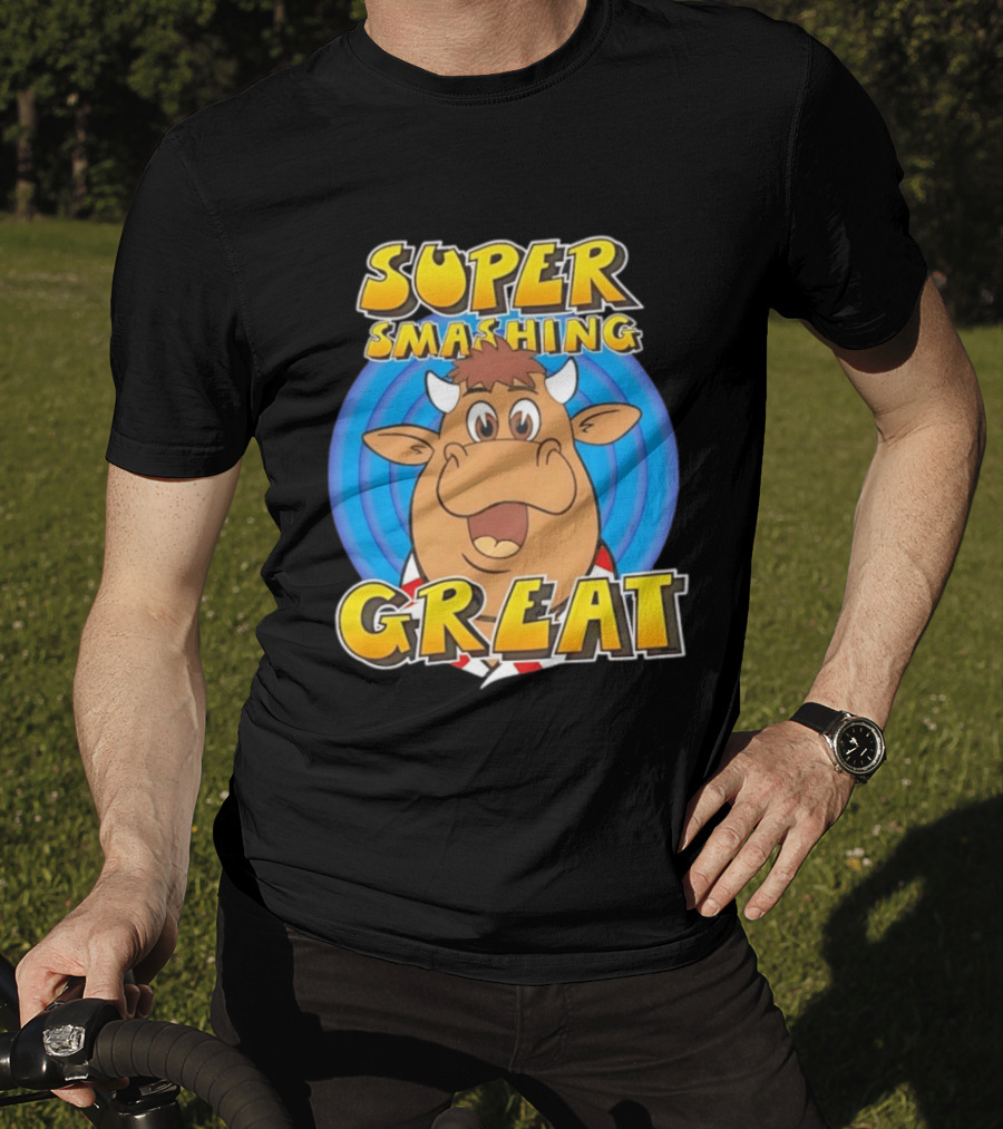 Super Smashing Great Cartoon Bull T-Shirt