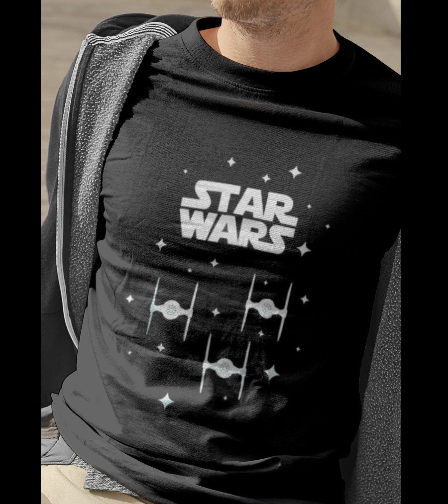 Star Wars TIE Fighter Squadron Dark Side Empire Space Stars T-Shirt