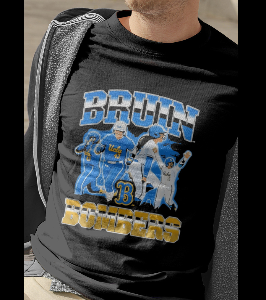 UCLA Bruin Bombers Softball Players Collage T-Shirt