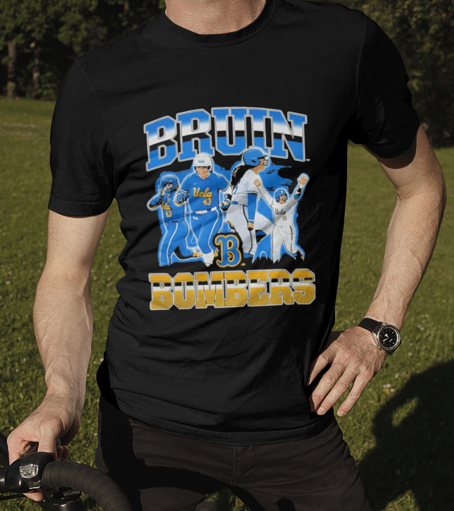 UCLA Bruin Bombers Softball Players Collage T-Shirt