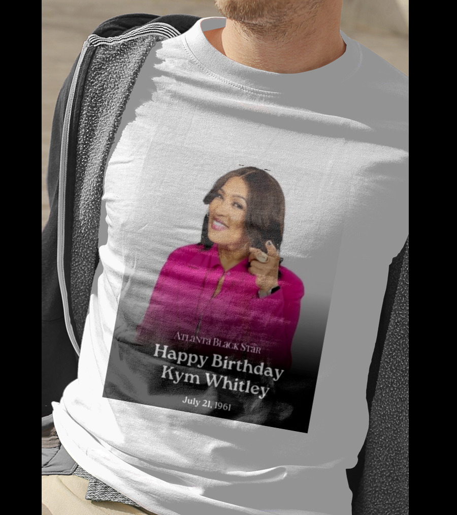Atlanta Black Star Happy Birthday Kym Whitley July 21 1961 T-Shirt
