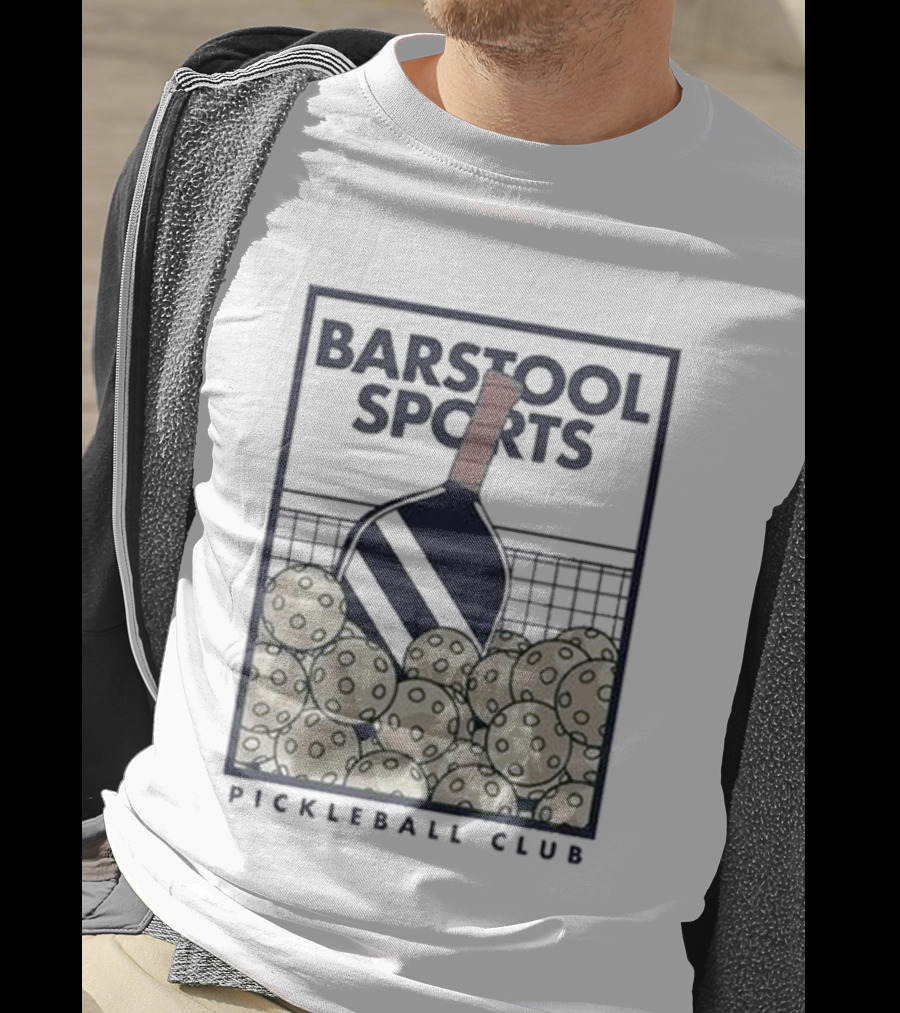 Barstool Sports Pickleball Club Paddle And Net T-Shirt