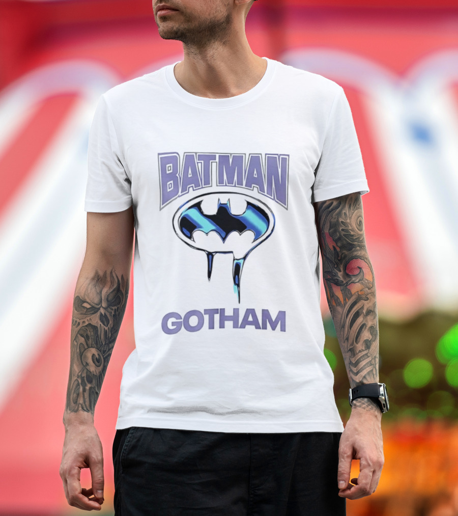 Batman Gotham DC Comics Melting Bat T-Shirt