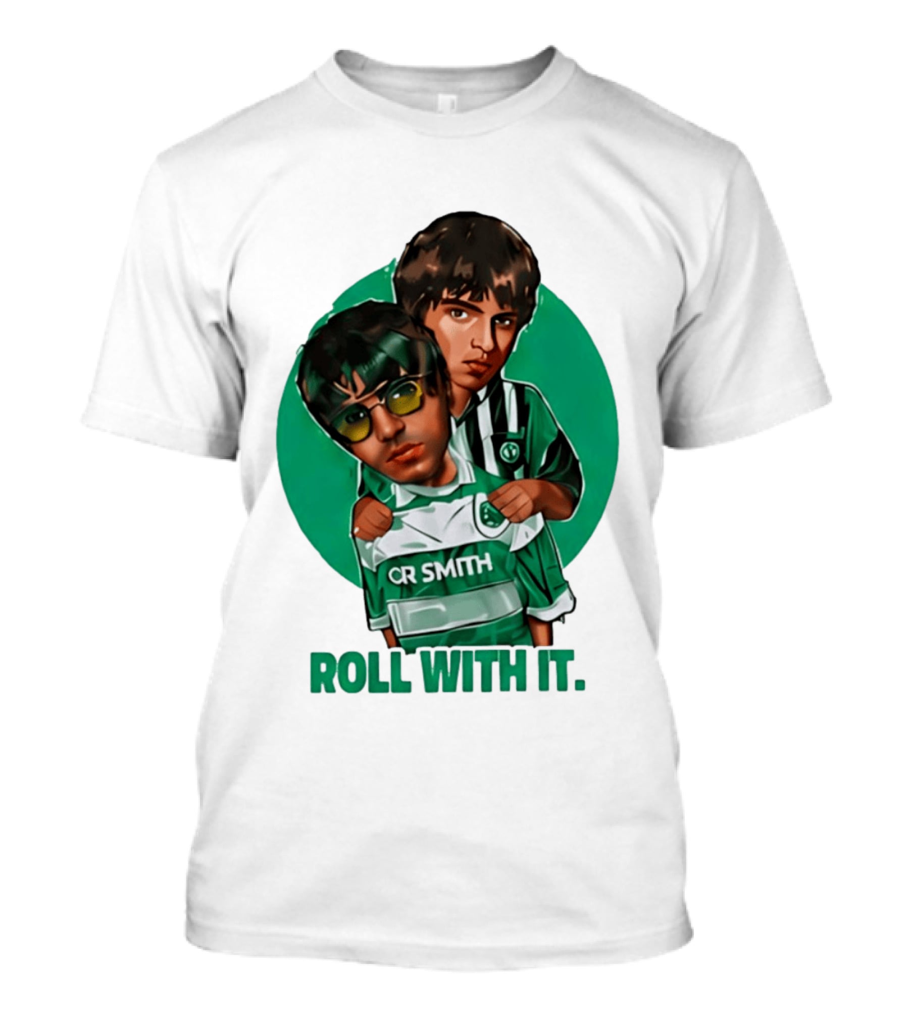 Oasis Roll With It CR Smith Celtic Football Club T-Shirt