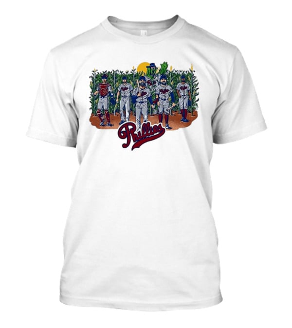 Philadelphia Phillies Players And Phillie Phanatic Among Cornfield T-Shirt