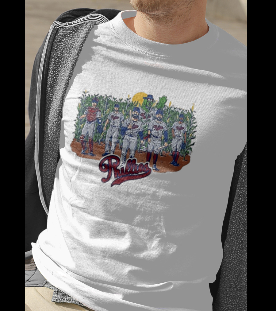 Philadelphia Phillies Players And Phillie Phanatic Among Cornfield T-Shirt