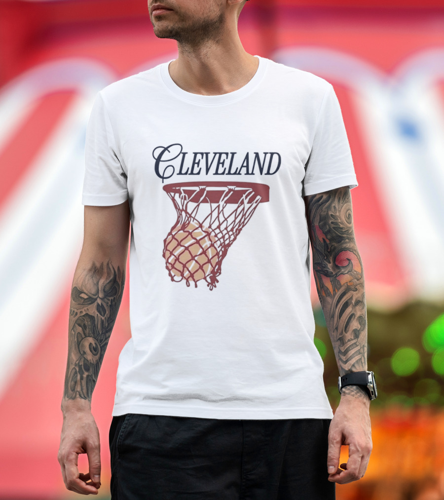 Cleveland Basketball Club Hoop Swish Property Ohio T-Shirt