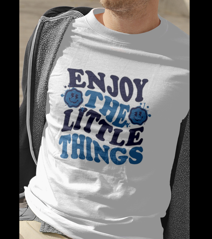 Enjoy The Little Things Smiley Faces T-Shirt