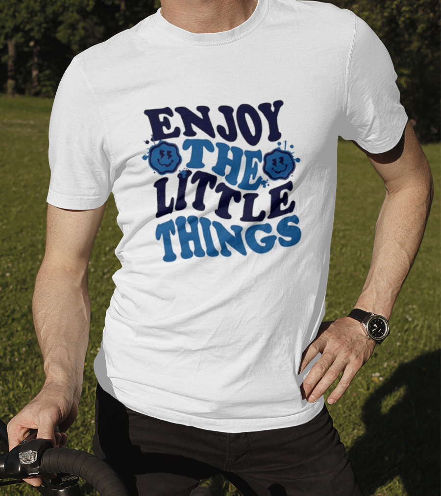 Enjoy The Little Things Smiley Faces T-Shirt
