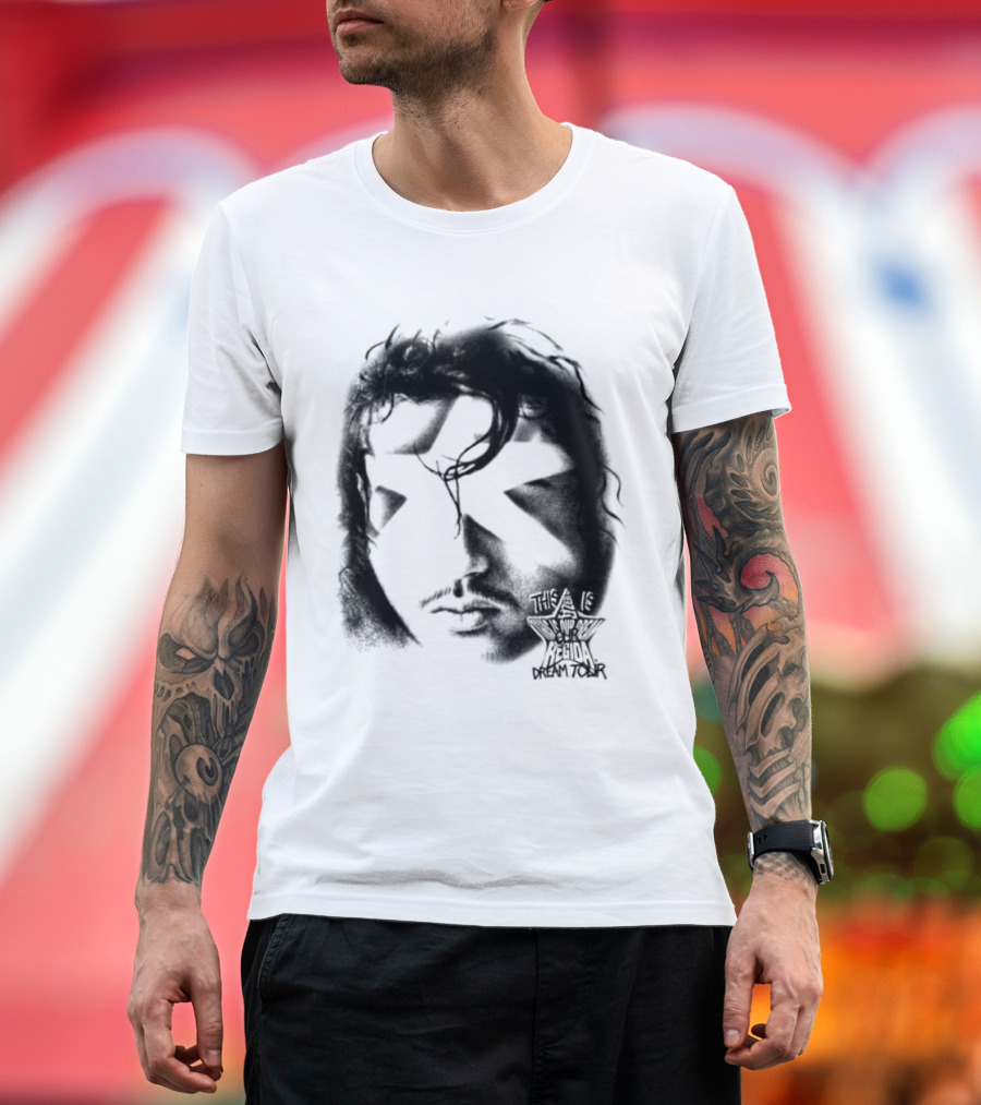 Fuerza Regida Star Face Black T-Shirt