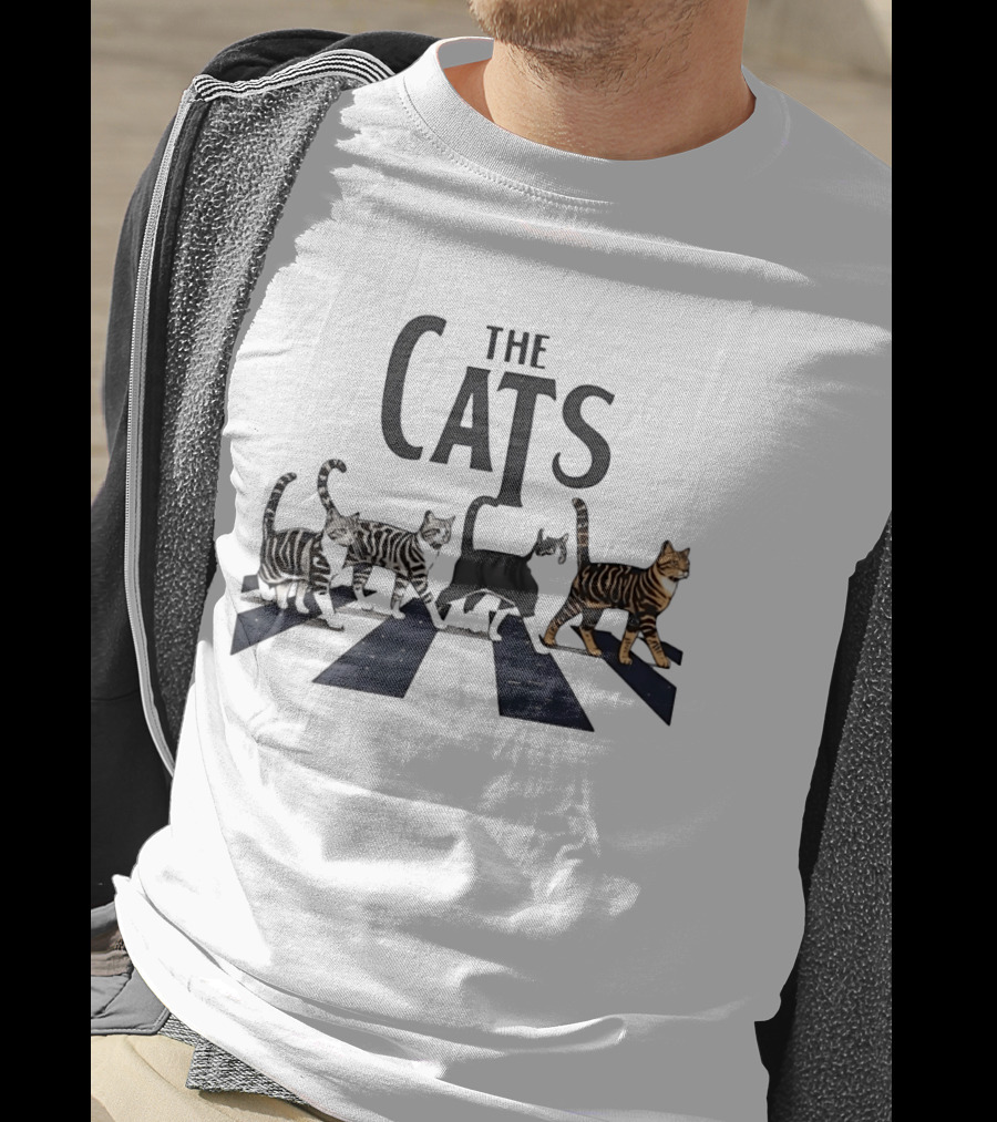The Cats Abbey Road Crossing For Cat Lovers T-Shirt