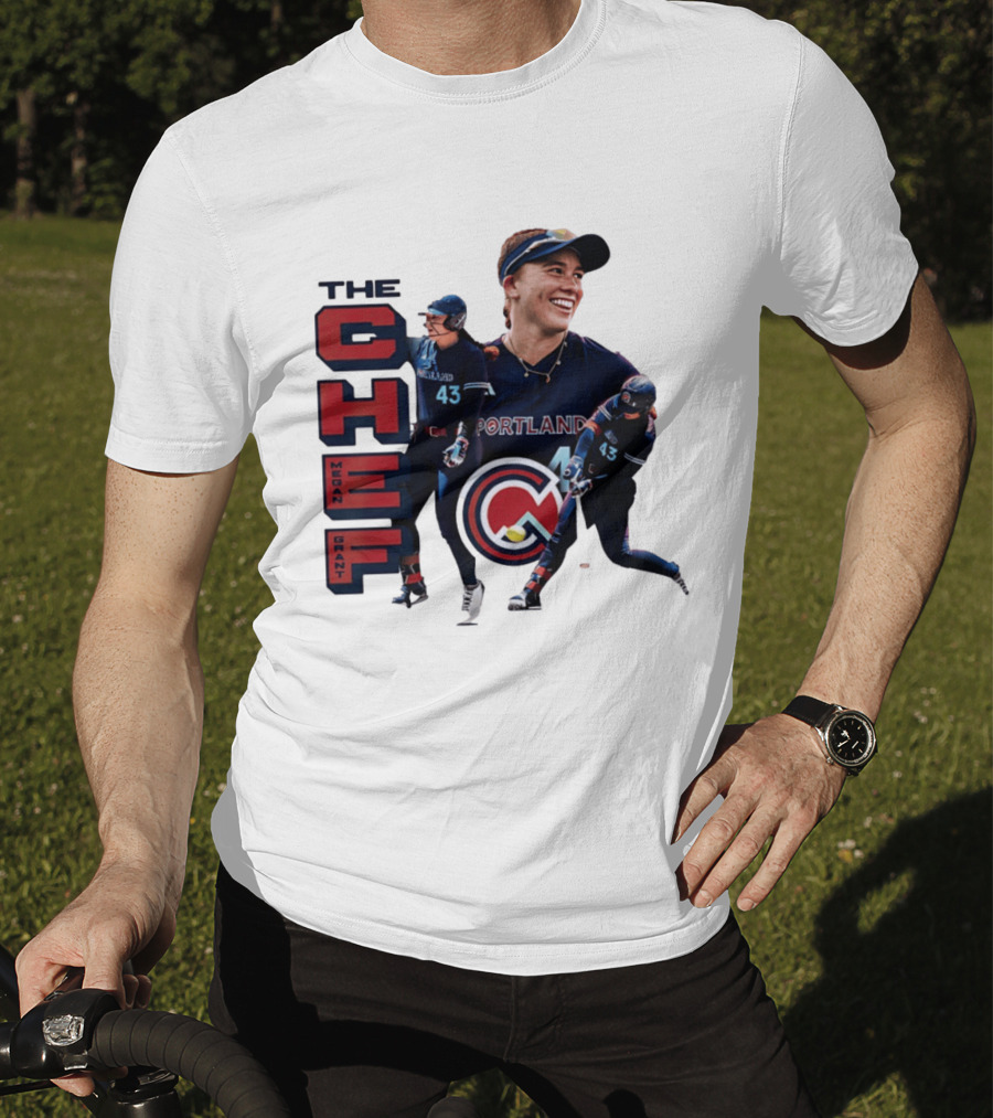 Megan Grant The Chef Portland Cascade Baseball Number 43 T-Shirt