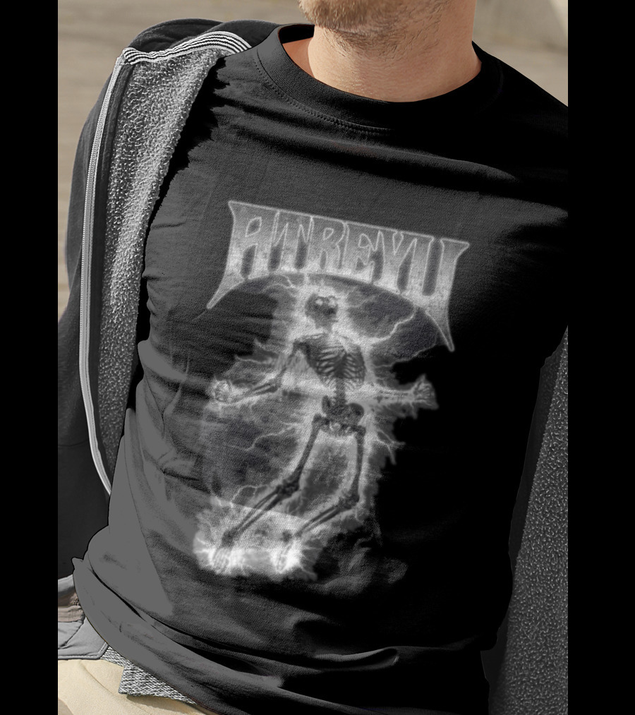 Atreyu Electric Skeleton Lightning Scene T-Shirt