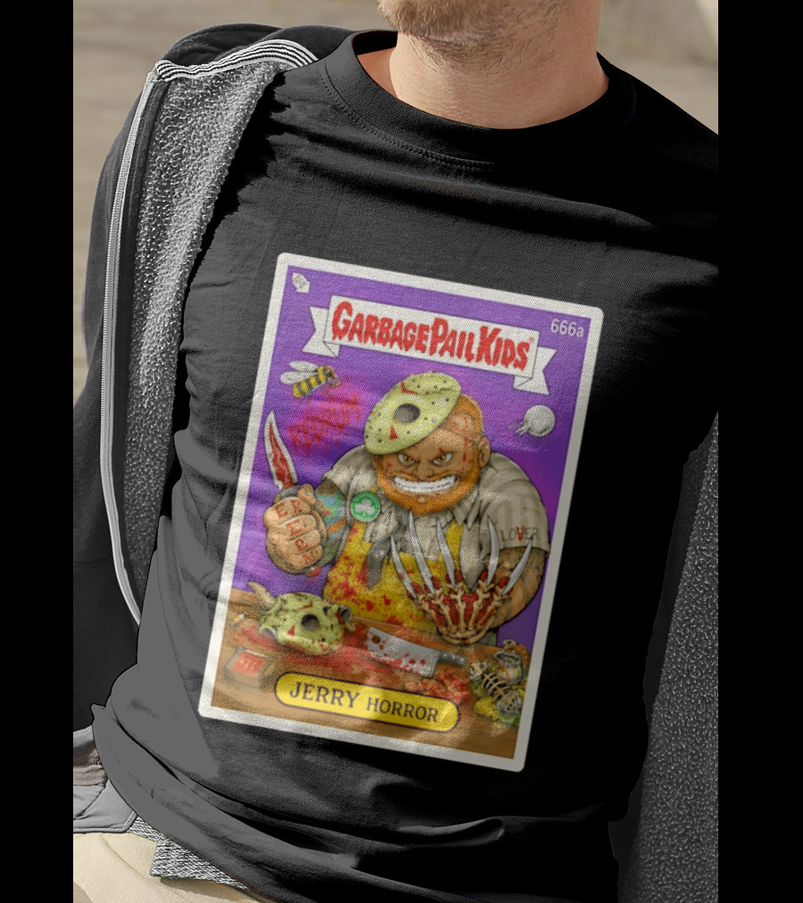 Garbage Pail Kids 666a Jerry Horror Redrum Trading Card T-Shirt