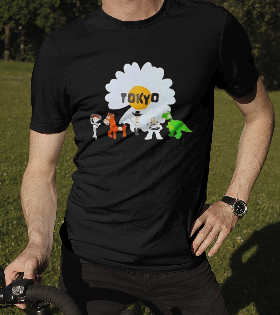 Jessie Bullseye Woody Buzz Lightyear Rex Toy Story Tokyo Flower T-Shirt