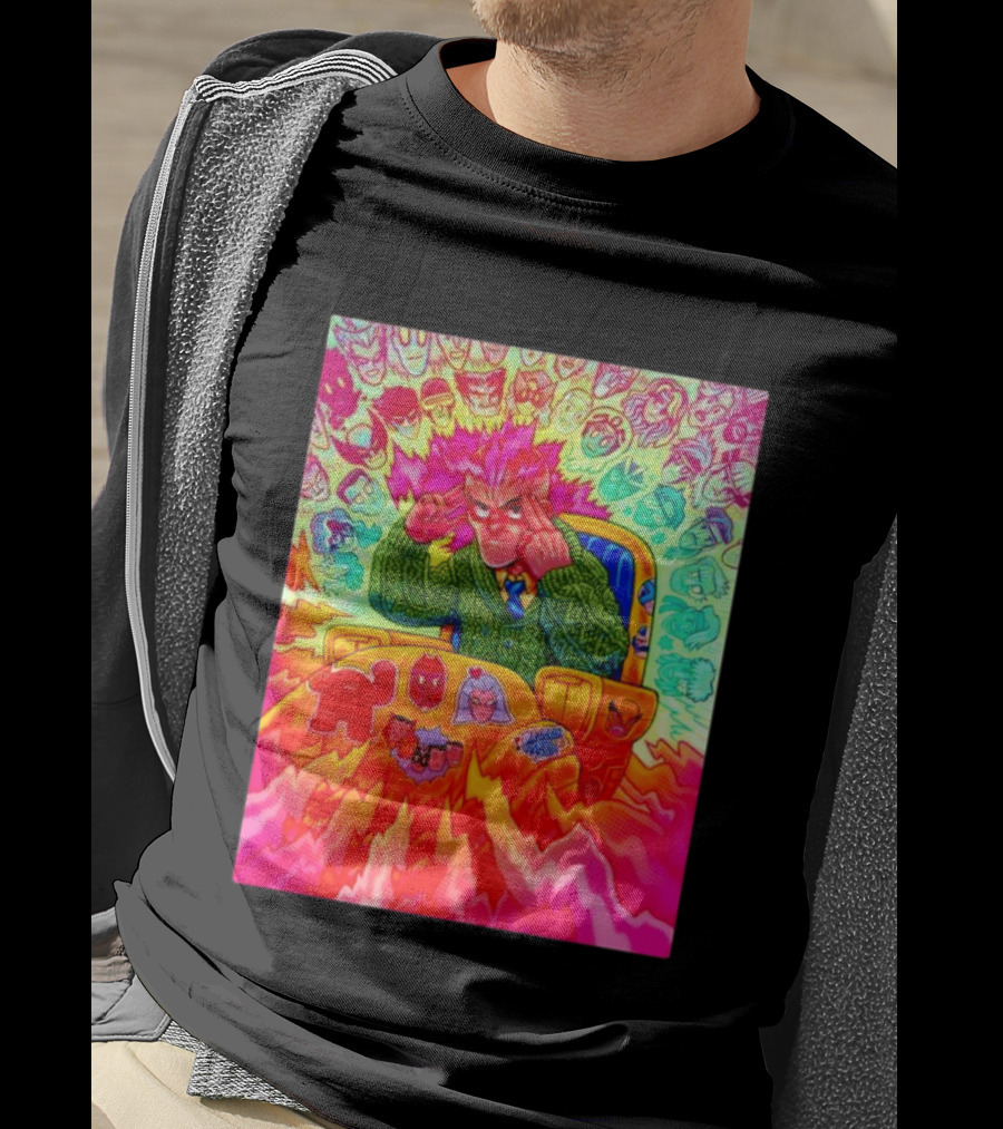 Professor X Dazzler World Tour X Men Collage Psychedelic Comic Art Marvel Characters T-Shirt