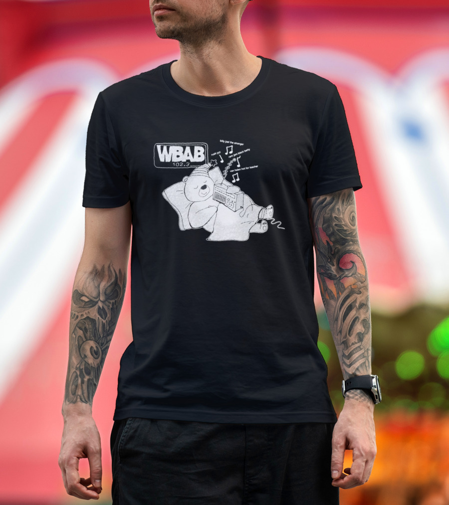 WBAB 102.3 Sleeping Bear Music Notes Radio Billy Joel The Stranger Rush YYZ T-Shirt