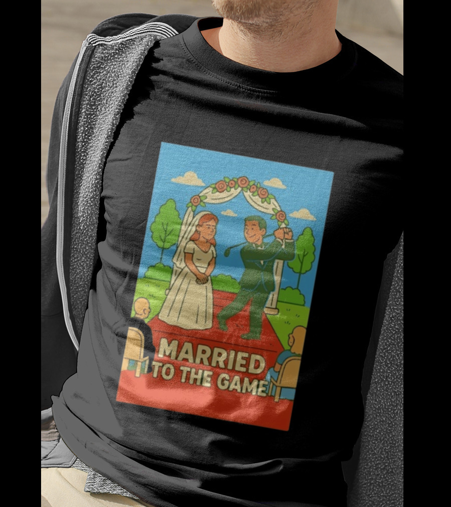 Married To The Game Groom Golfing At Wedding T-Shirt