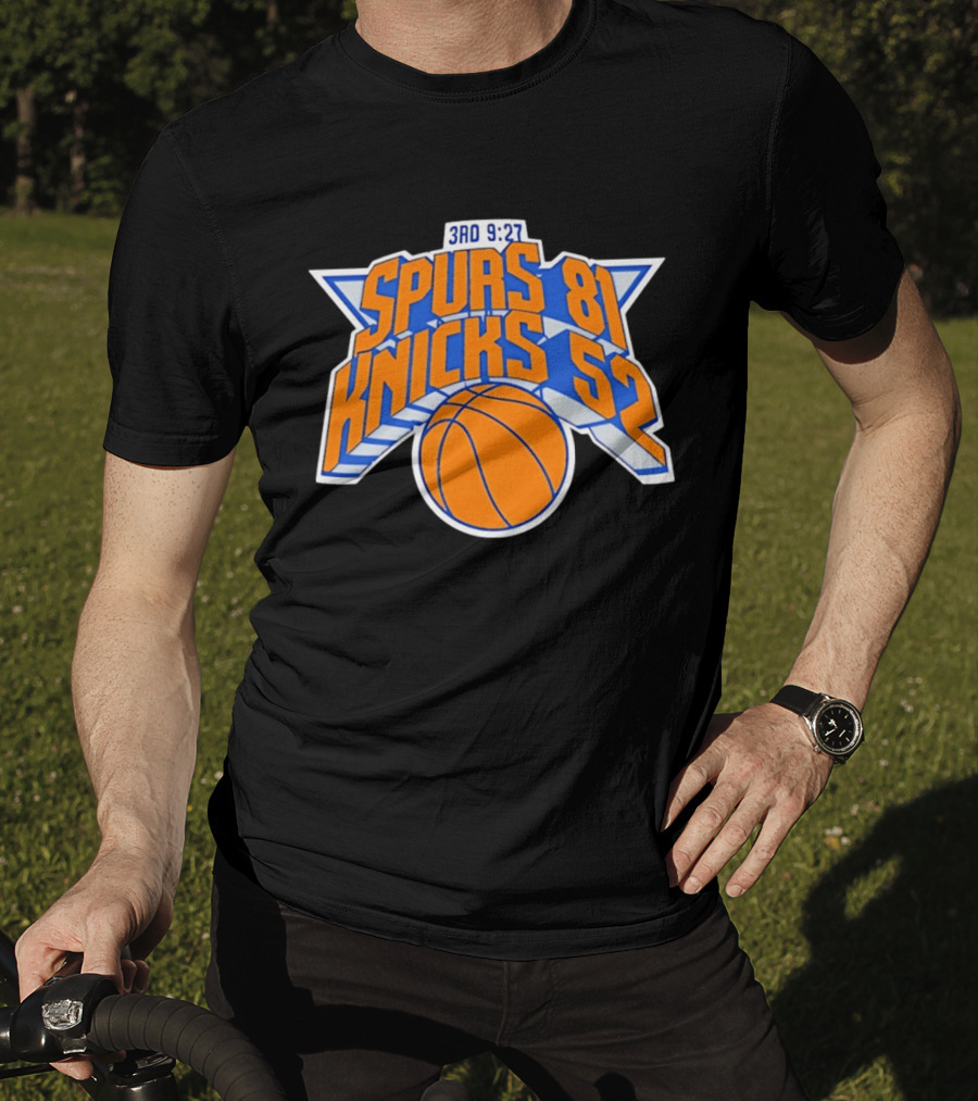 3rd Quarter 9:27 Spurs 81 Knicks 52 T-Shirt
