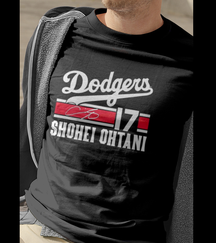 Dodgers Shohei Ohtani 17 Signature T-Shirt