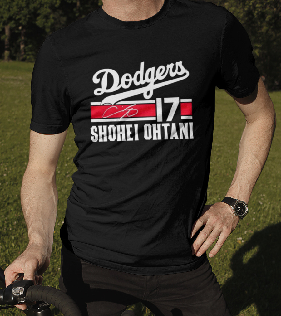 Dodgers Shohei Ohtani 17 Signature T-Shirt